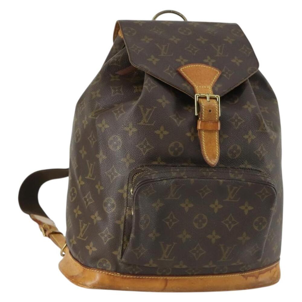 LOUIS VUITTON Monogram Montsouris GM Backpack M51135 LV Auth 156103